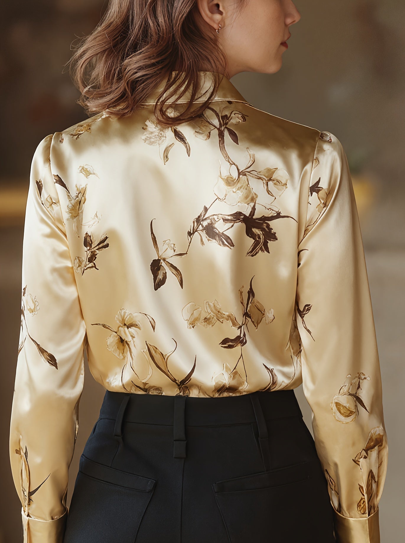 Majia – Elegant Long Sleeve Shirt with Buttons