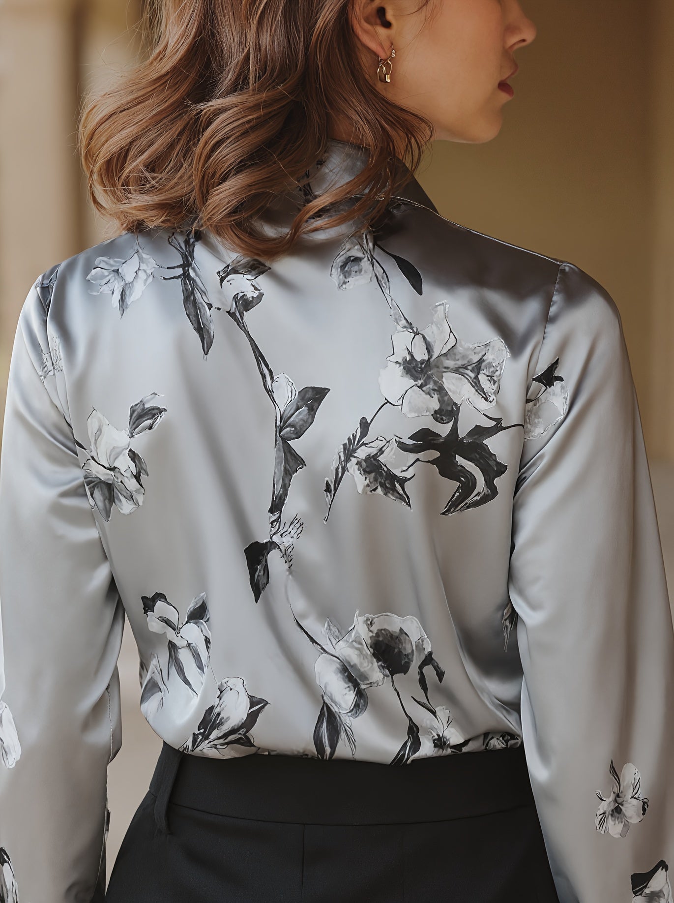 Majia – Elegant Long Sleeve Shirt with Buttons