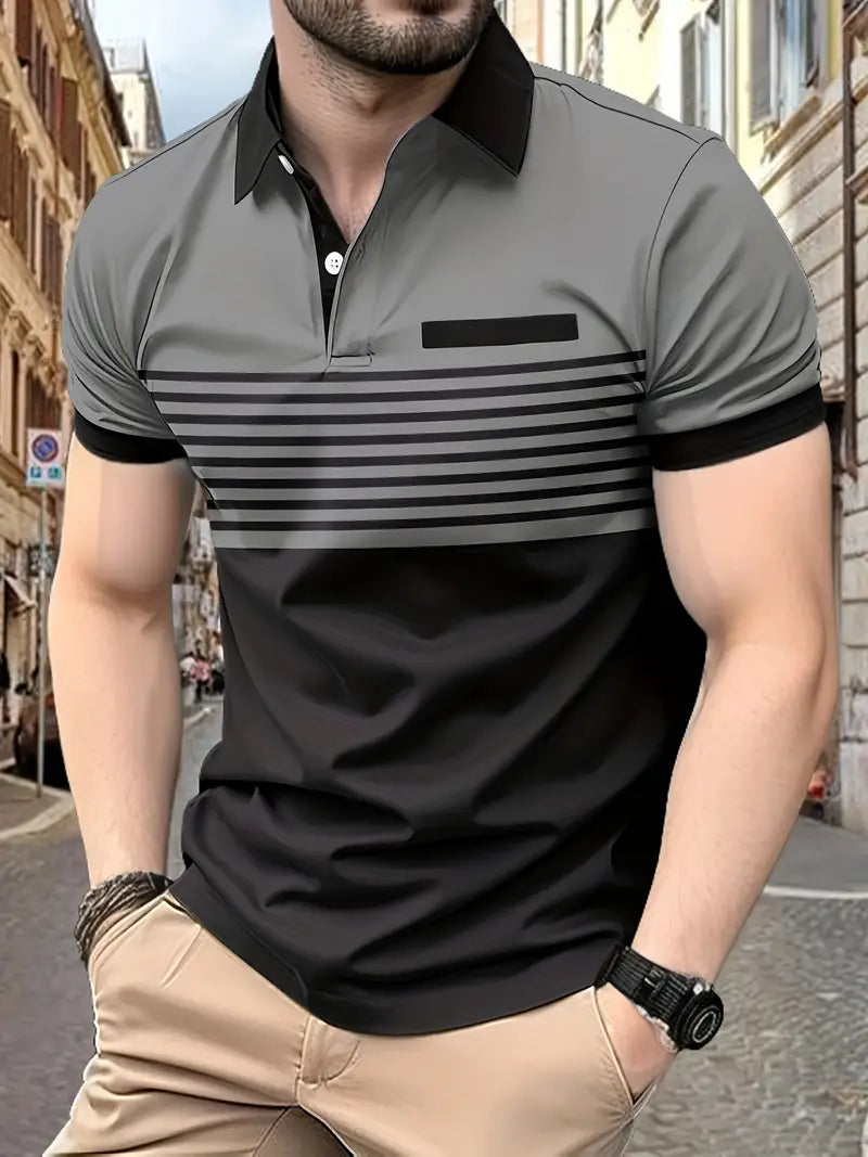 Manaem™ - Casual Striped Shirt
