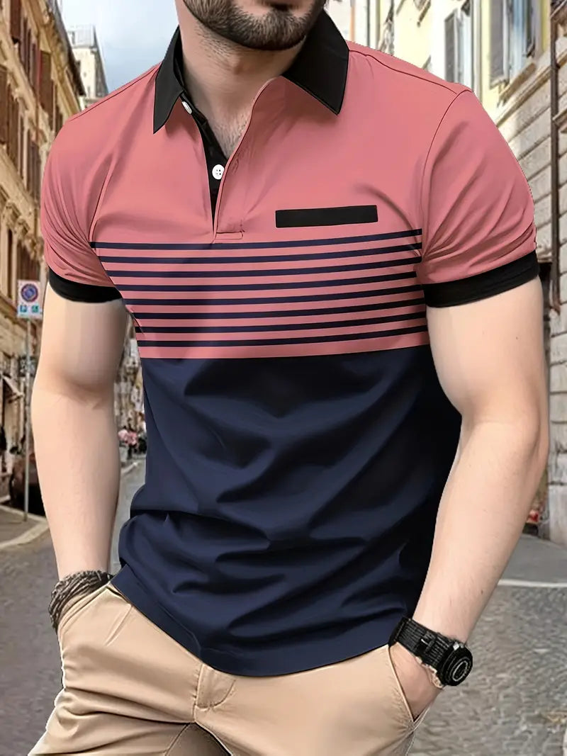 Manaem™ - Casual Striped Shirt