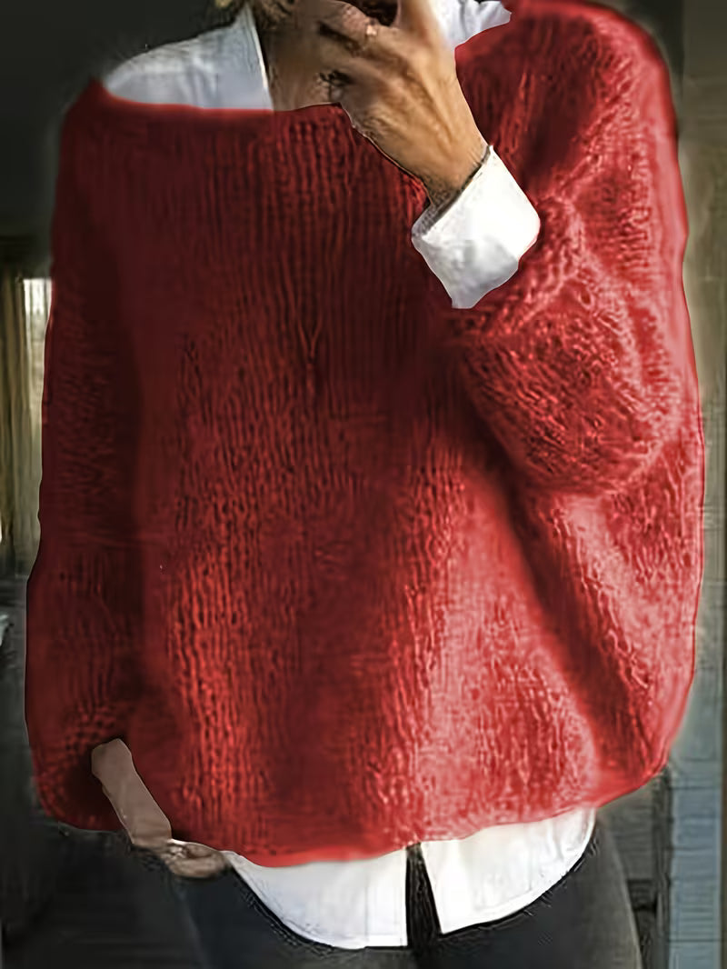 Maristela – Casual, Loose-Fitting Sweater with Long Sleeves