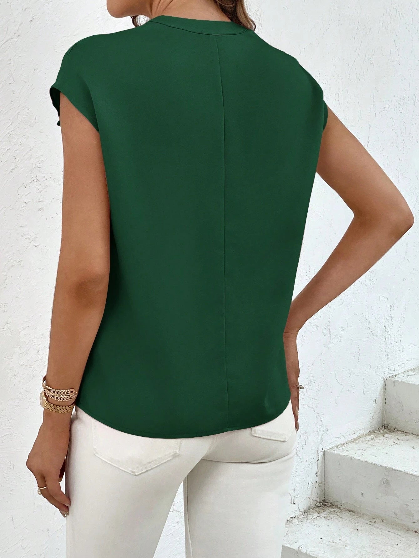 Marquita - Summer Casual Short-Sleeve Shirt with Pockets