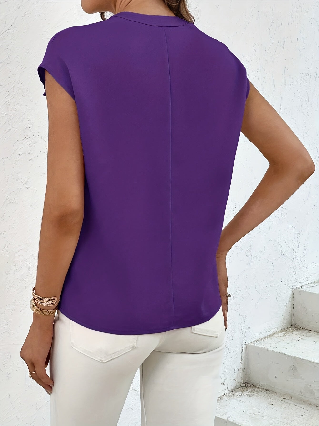 Marquita - Summer Casual Short-Sleeve Shirt with Pockets