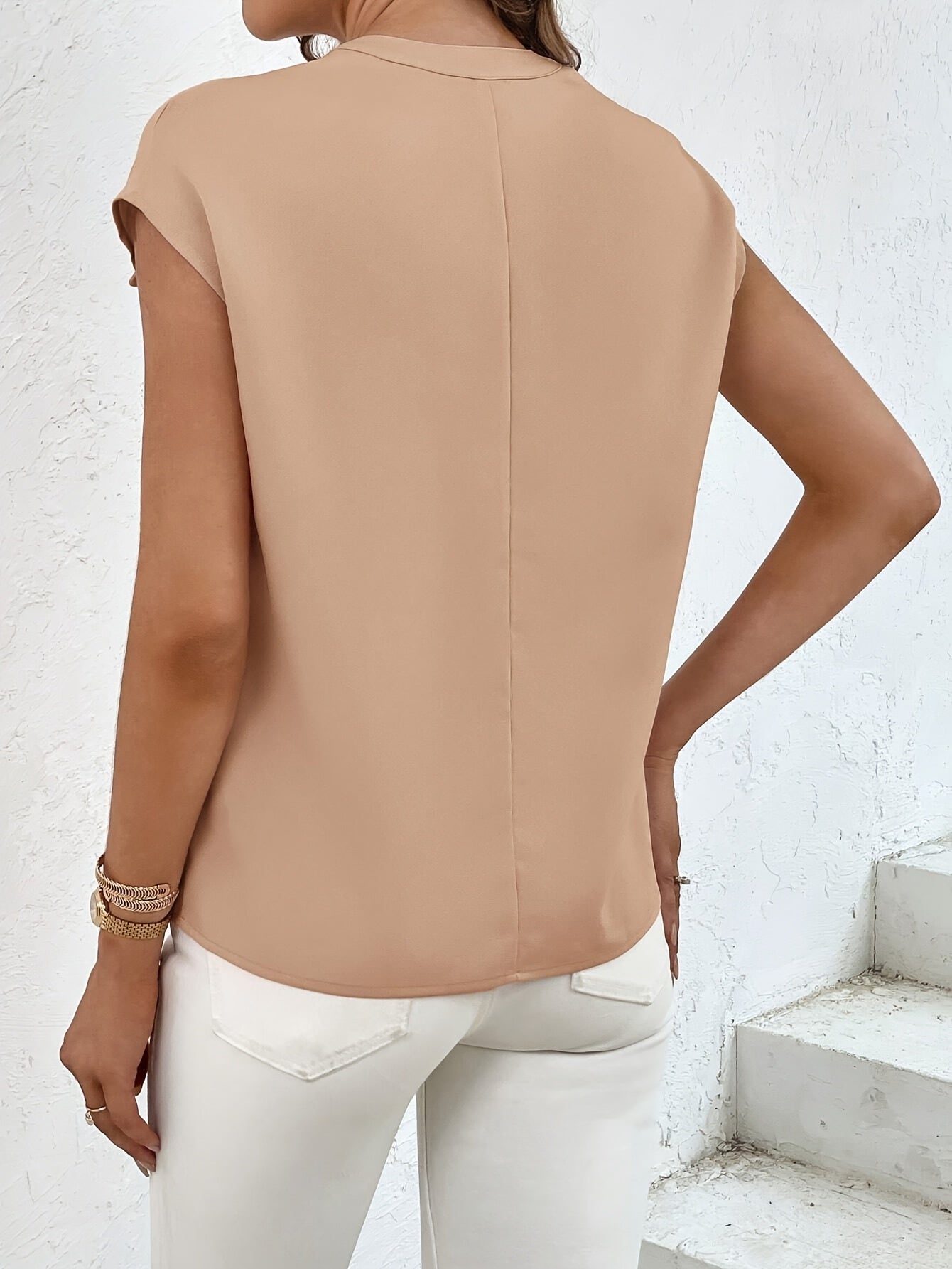 Marquita - Summer Casual Short-Sleeve Shirt with Pockets