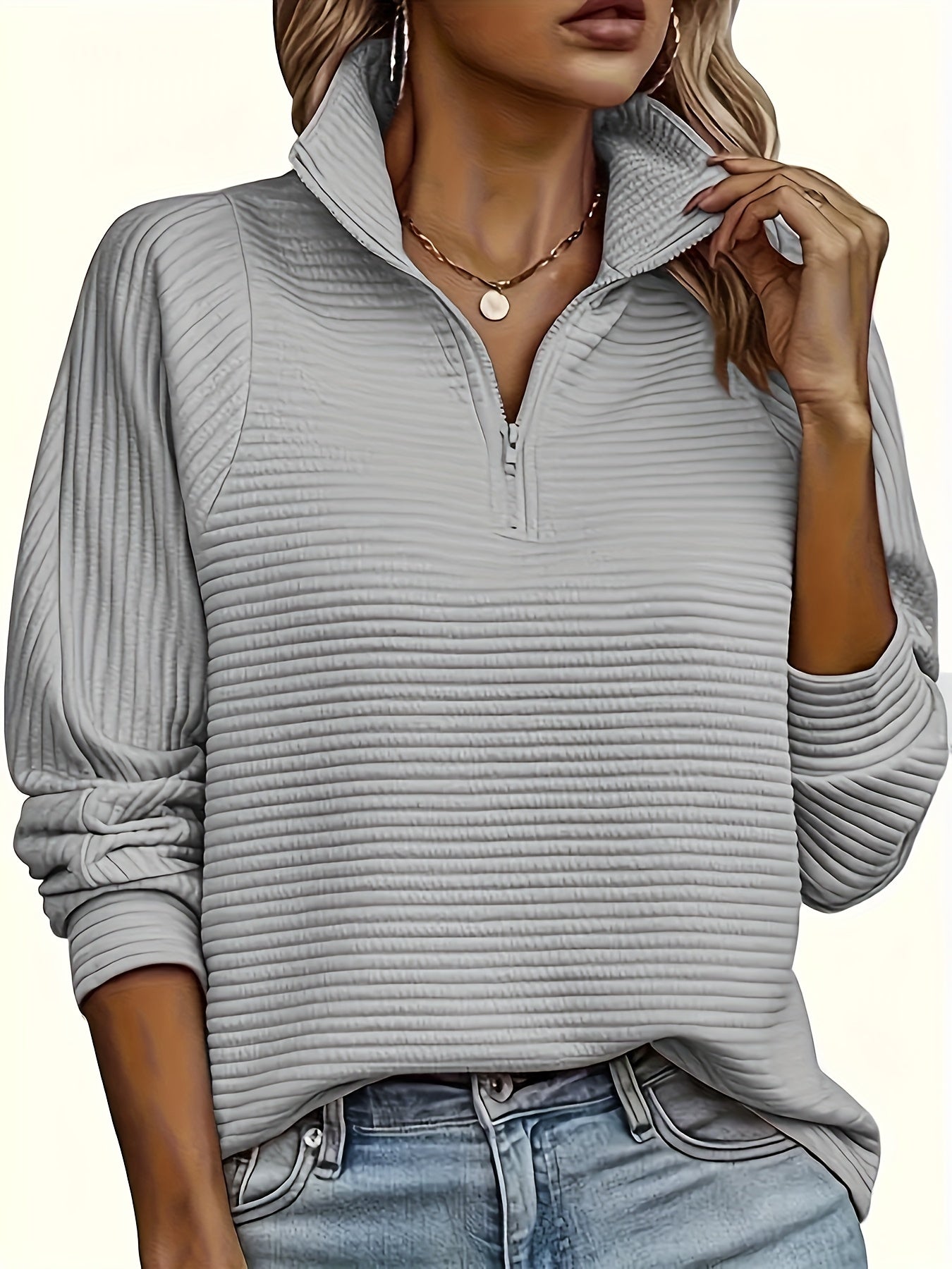 Marthe – Knit Sweater with Zipper