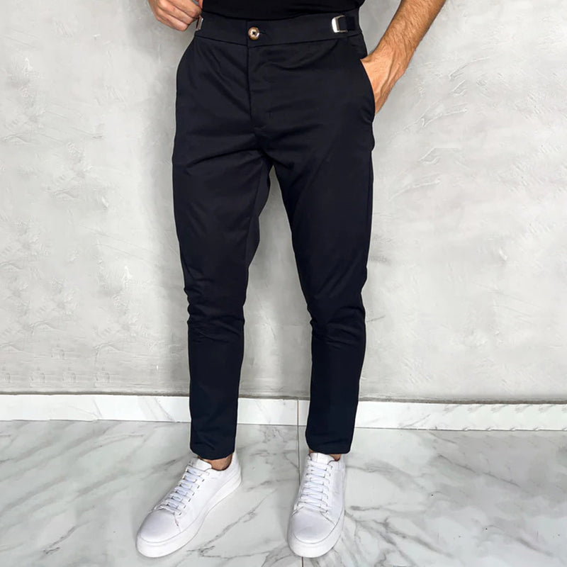 Matan - Classic Stretch Pants with Slim Fit