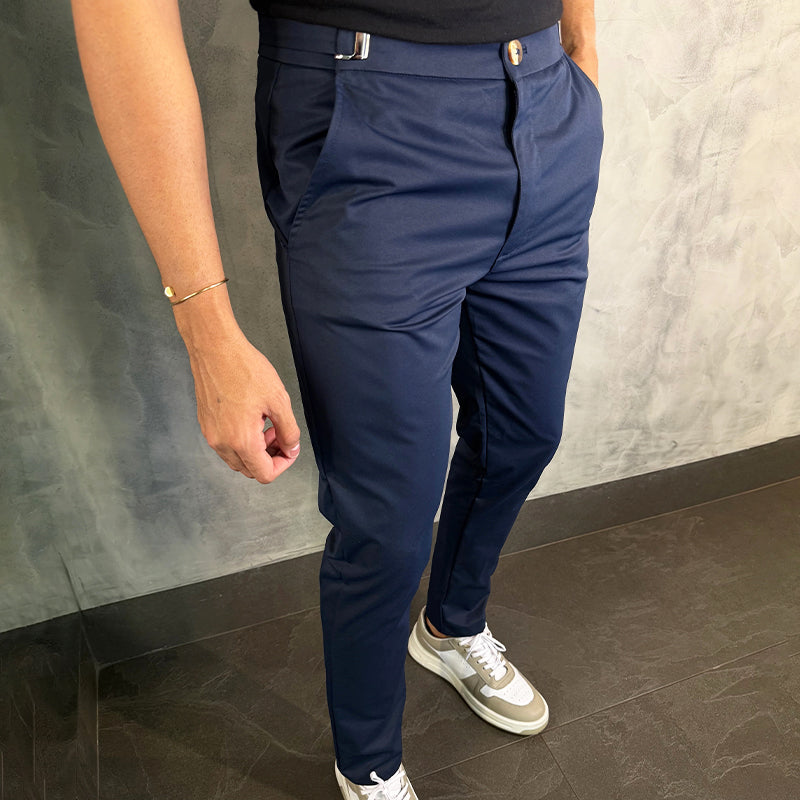 Matan - Classic Stretch Pants with Slim Fit