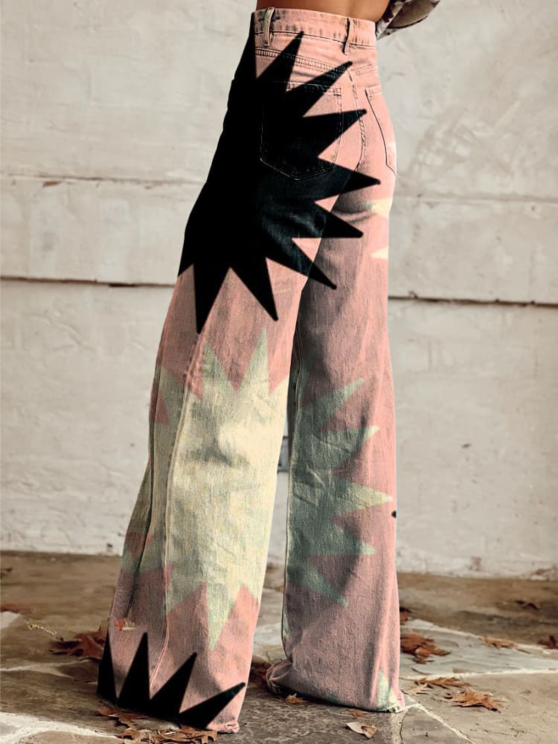 Mathilde – Geometric Wide Leg Pants