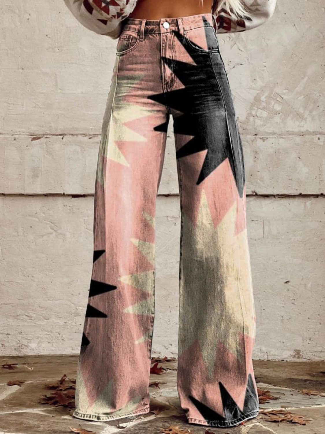 Mathilde – Geometric Wide Leg Pants
