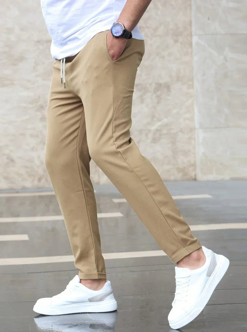 Matteo – Cropped Pants with Drawstring