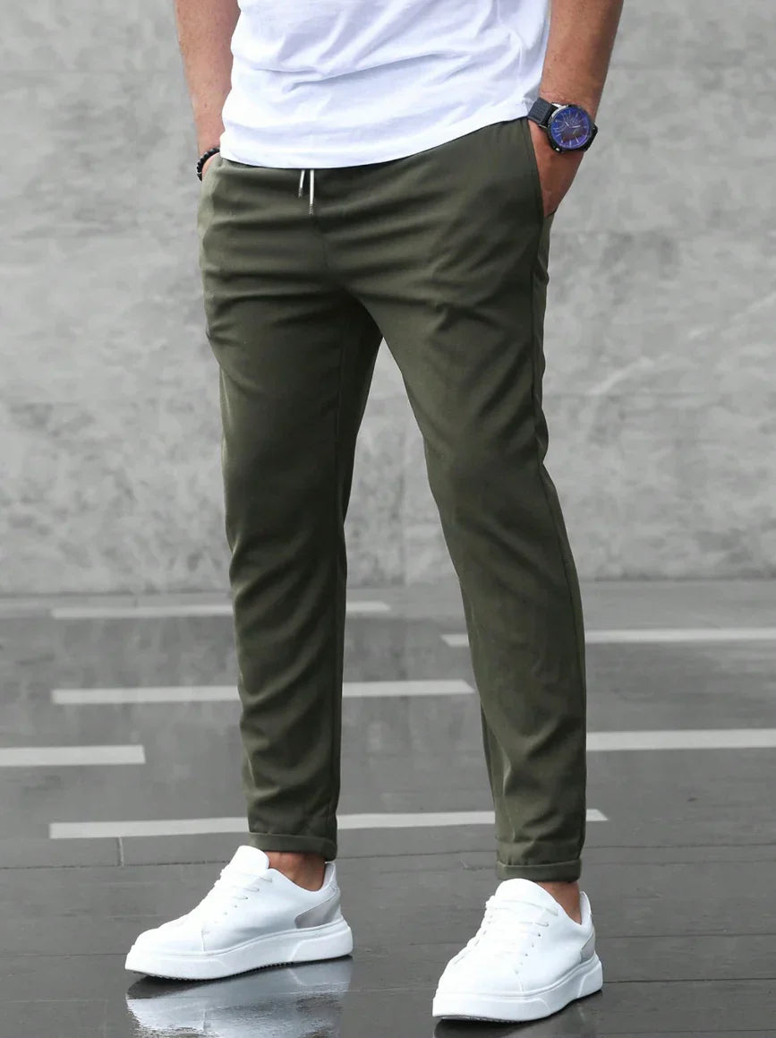 Matteo – Cropped Pants with Drawstring