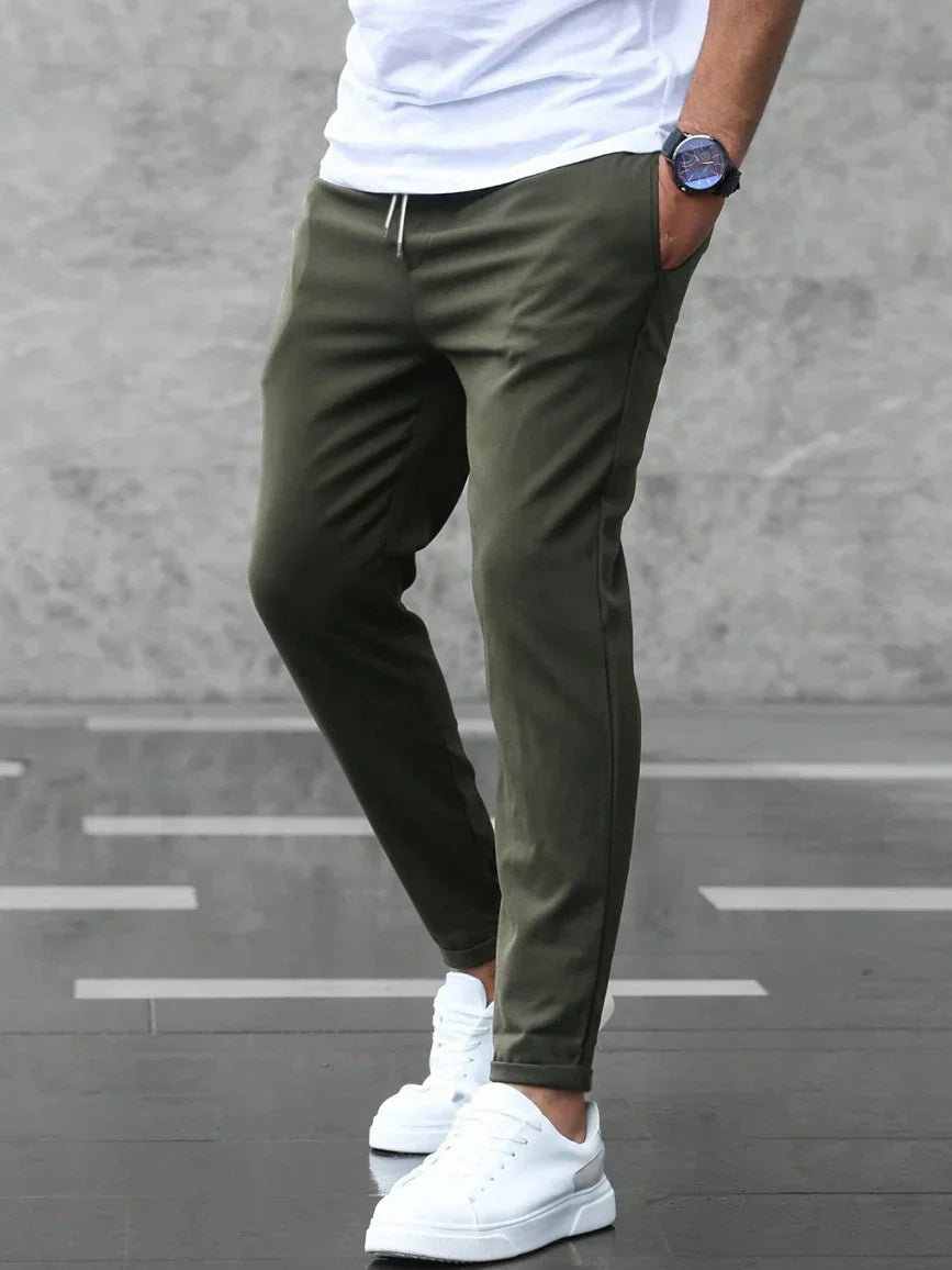Matteo – Cropped Pants with Drawstring