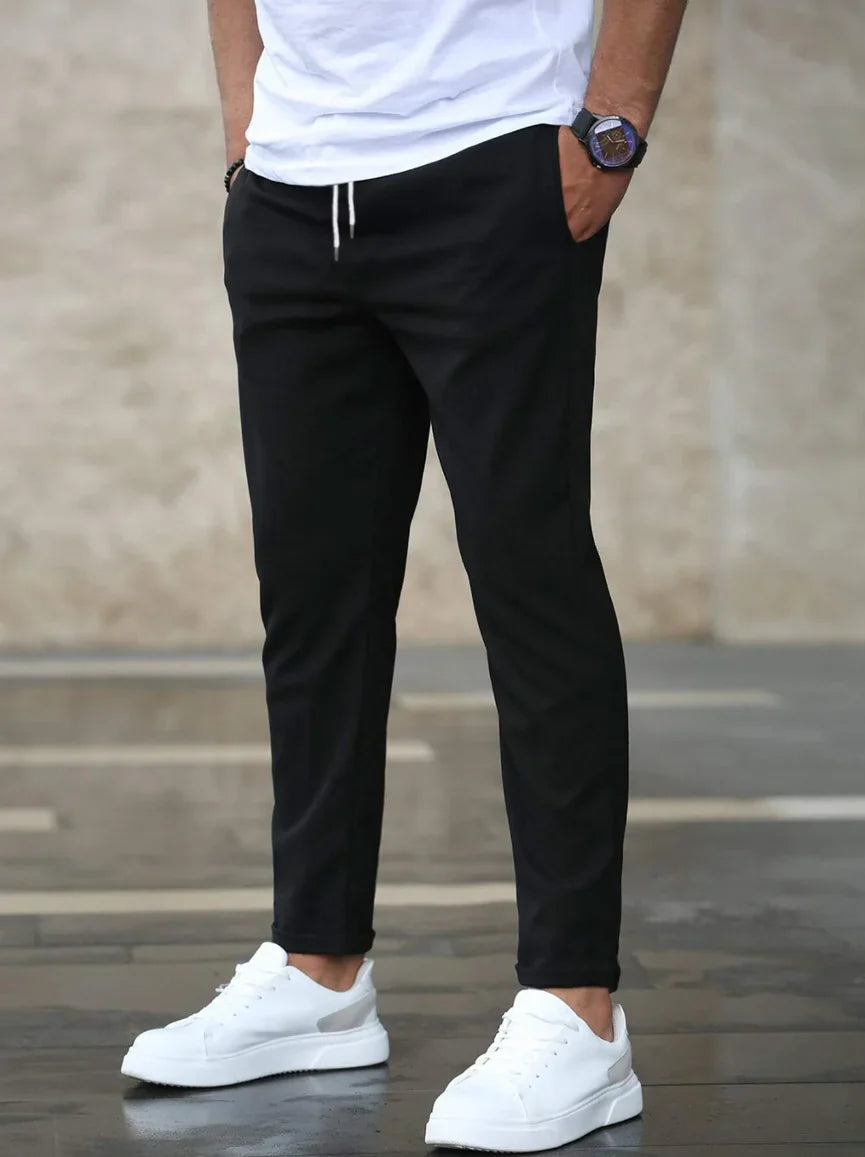 Matteo – Cropped Pants with Drawstring