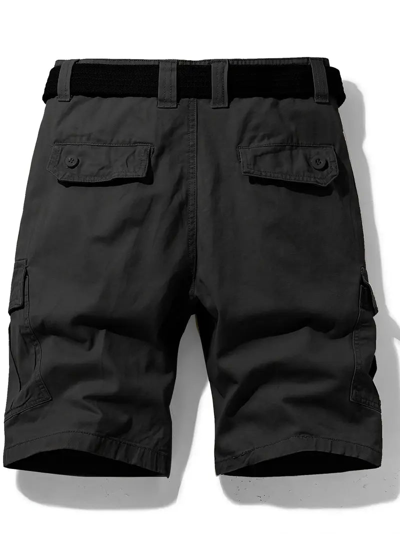 Mauro - Elegant Short Pants with Multiple Pockets