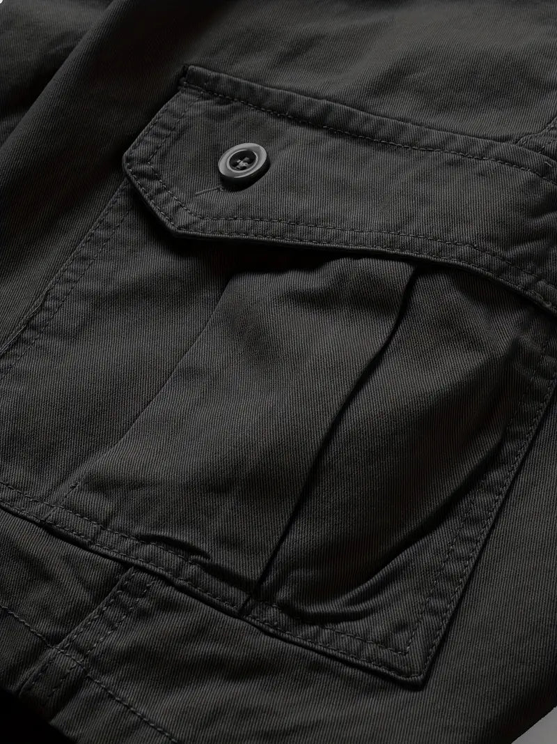 Mauro - Elegant Short Pants with Multiple Pockets