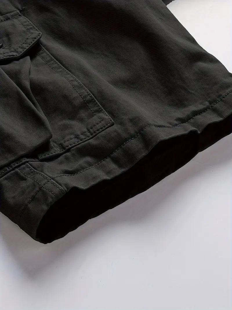 Mauro - Elegant Short Pants with Multiple Pockets