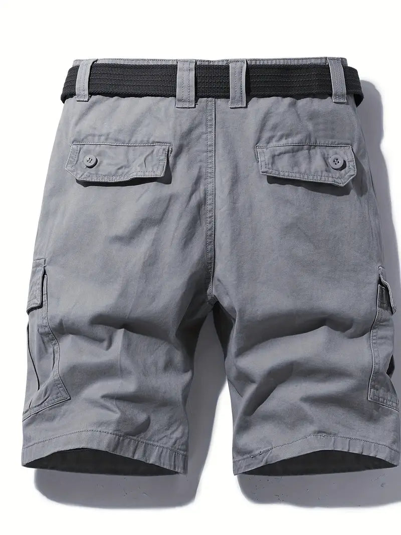 Mauro - Elegant Short Pants with Multiple Pockets