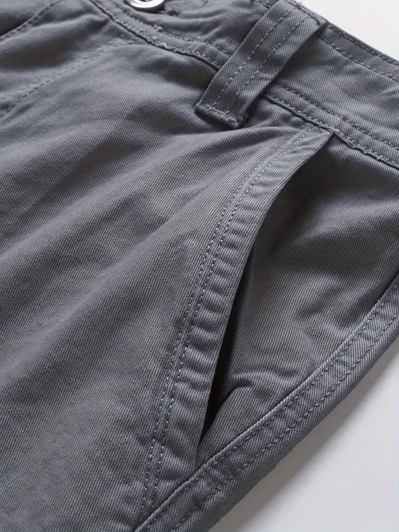 Mauro - Elegant Short Pants with Multiple Pockets
