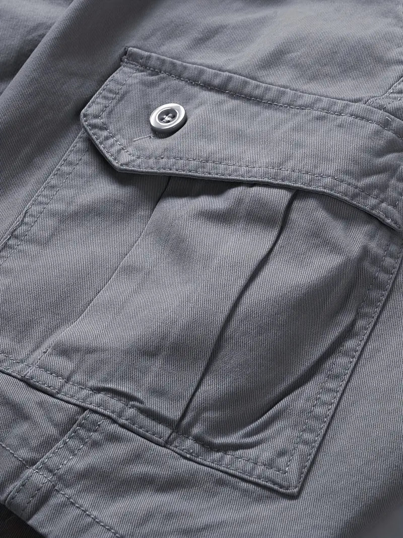 Mauro - Elegant Short Pants with Multiple Pockets
