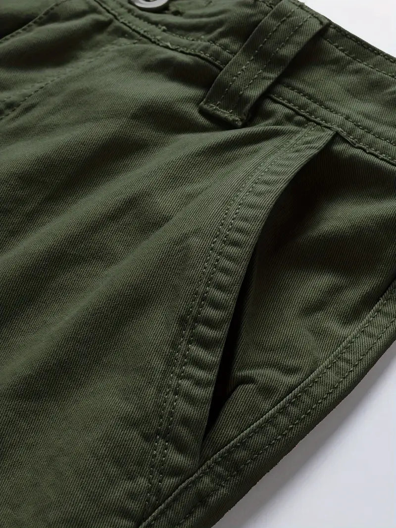 Mauro - Elegant Short Pants with Multiple Pockets