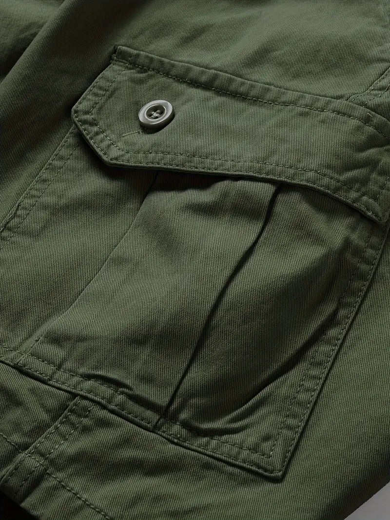 Mauro - Elegant Short Pants with Multiple Pockets