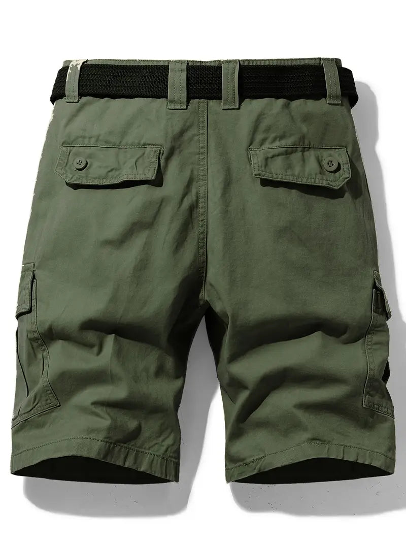 Mauro - Elegant Short Pants with Multiple Pockets
