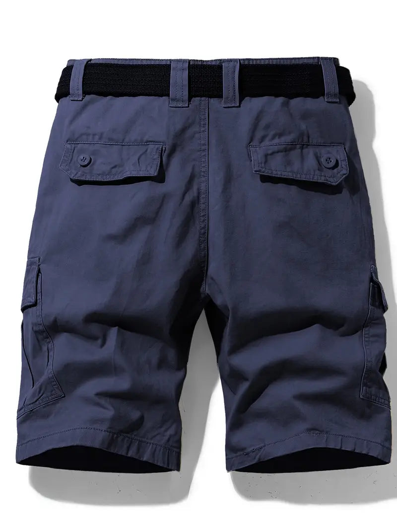 Mauro - Elegant Short Pants with Multiple Pockets