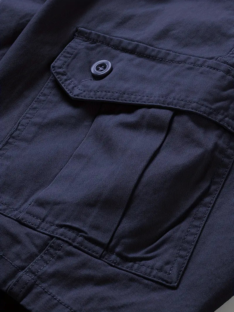 Mauro - Elegant Short Pants with Multiple Pockets