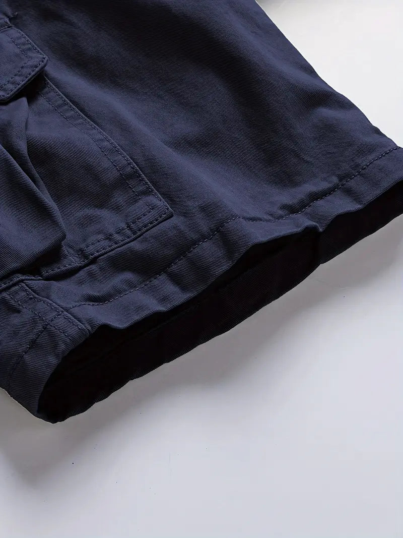 Mauro - Elegant Short Pants with Multiple Pockets