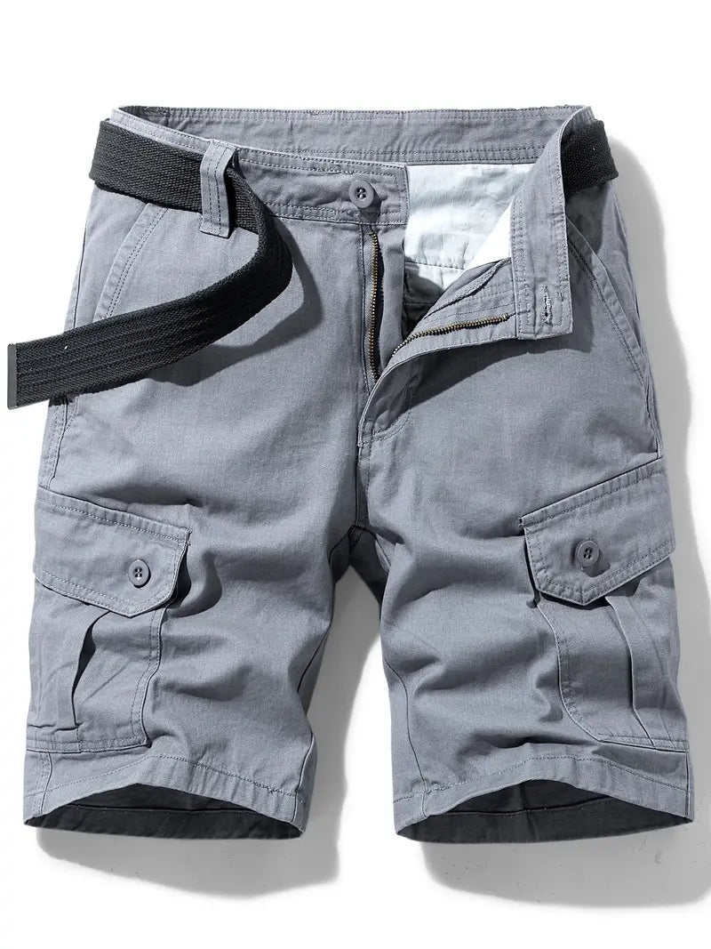Mauro - Elegant Short Pants with Multiple Pockets