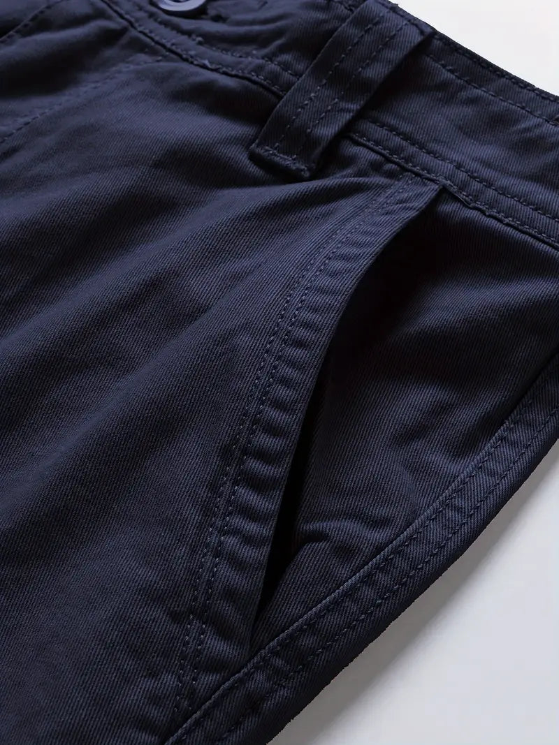Mauro - Elegant Short Pants with Multiple Pockets