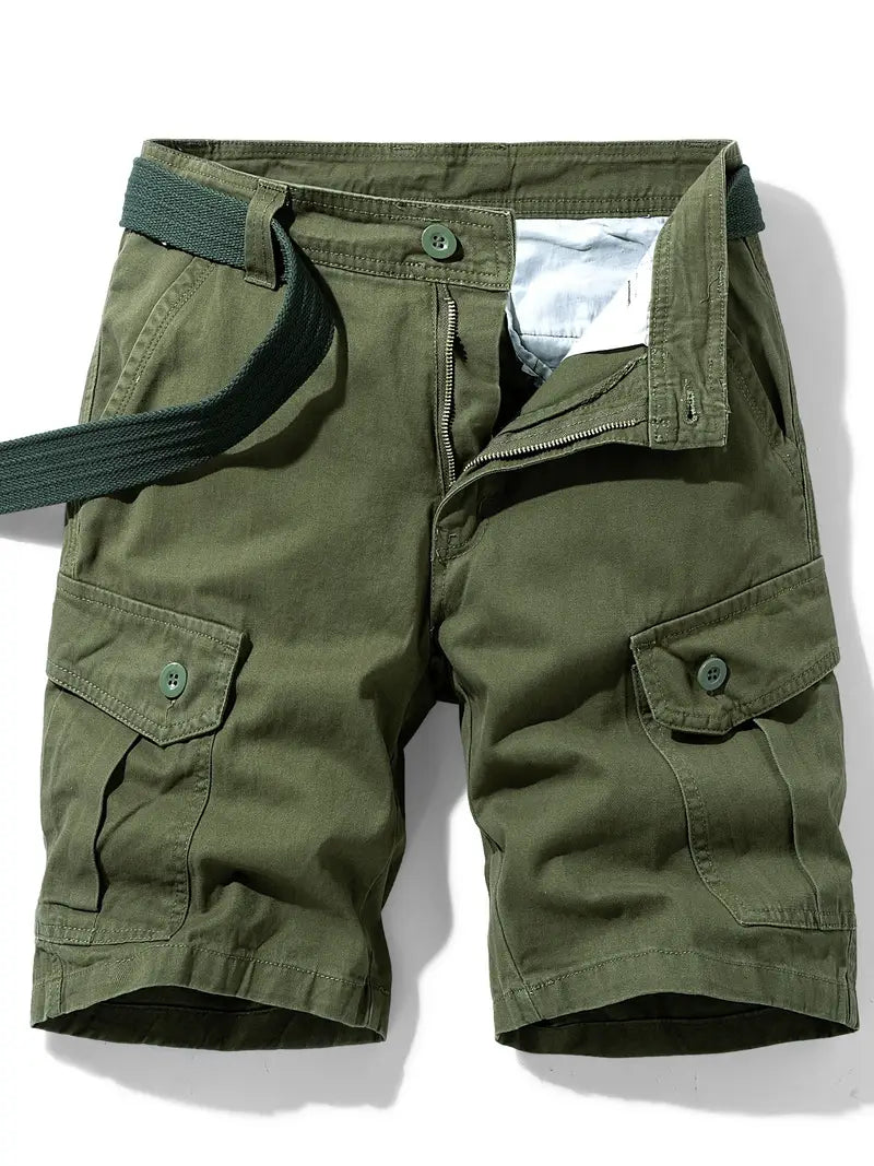Mauro - Elegant Short Pants with Multiple Pockets