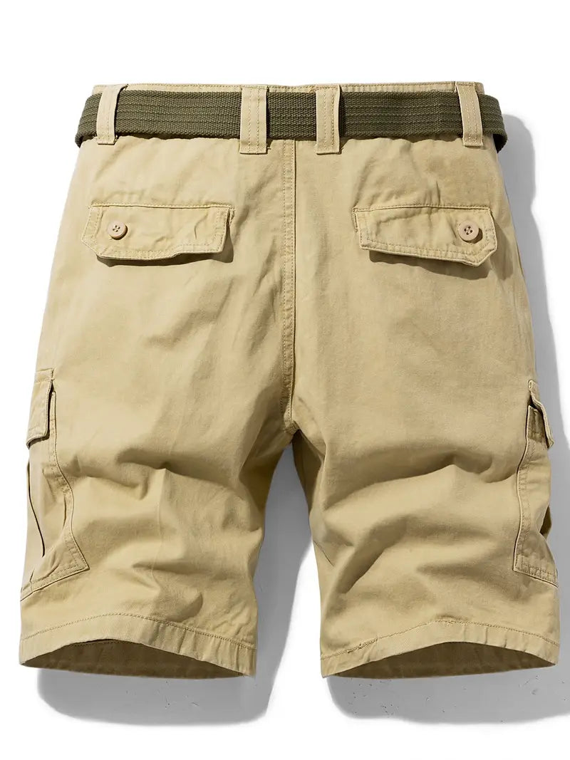 Mauro - Elegant Short Pants with Multiple Pockets