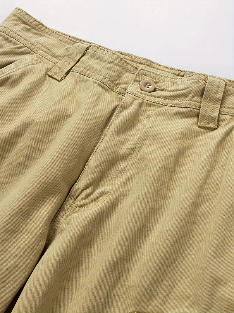 Mauro - Elegant Short Pants with Multiple Pockets