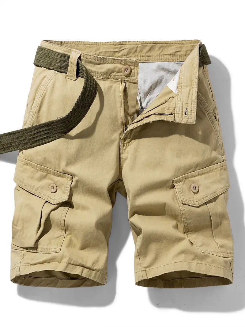 Mauro - Elegant Short Pants with Multiple Pockets