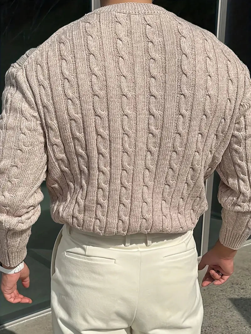 Mergim – Casual Knit Sweater with Long Sleeves