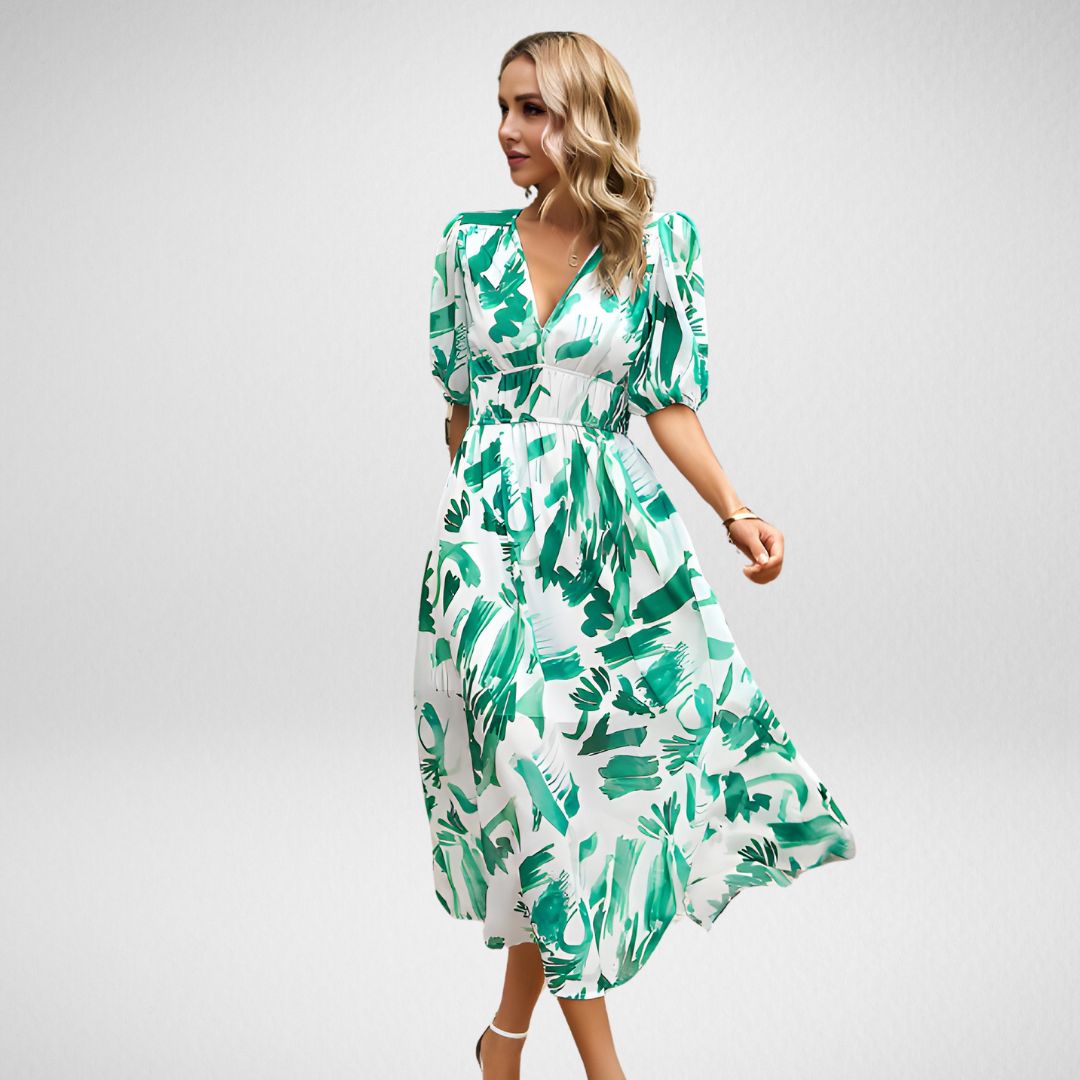 Monia™ | Charming Dress with V-Neck