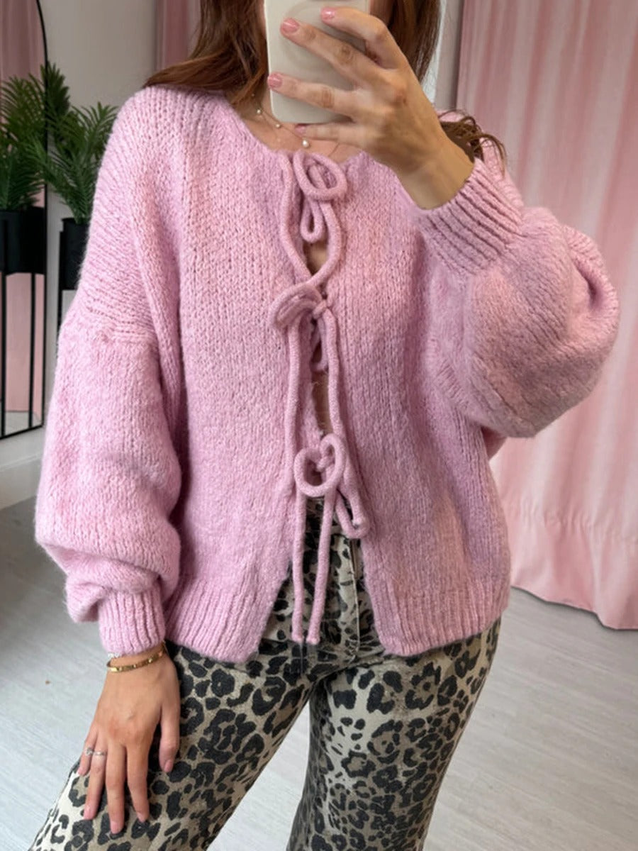 Mya – Belted Cardigan and Knitted Jacket