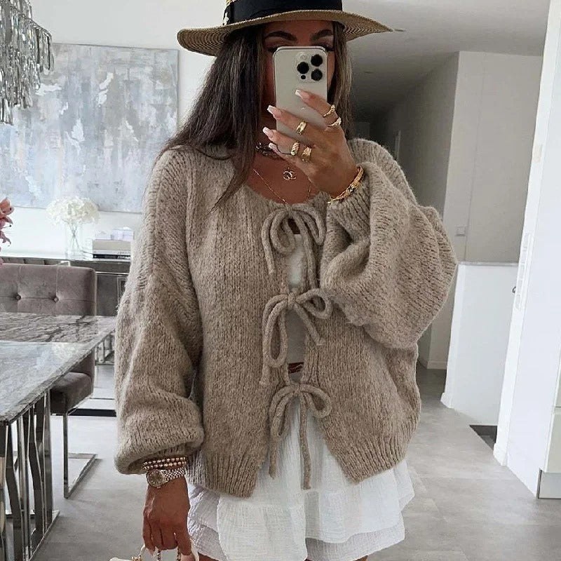 Mya – Belted Cardigan and Knitted Jacket