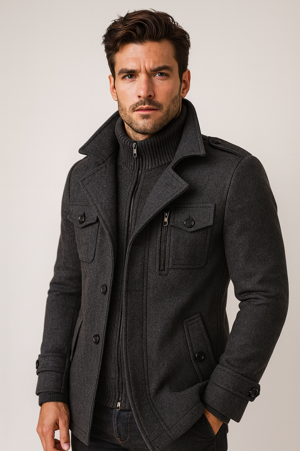 Mykhailo – Winter Coat with Zipper