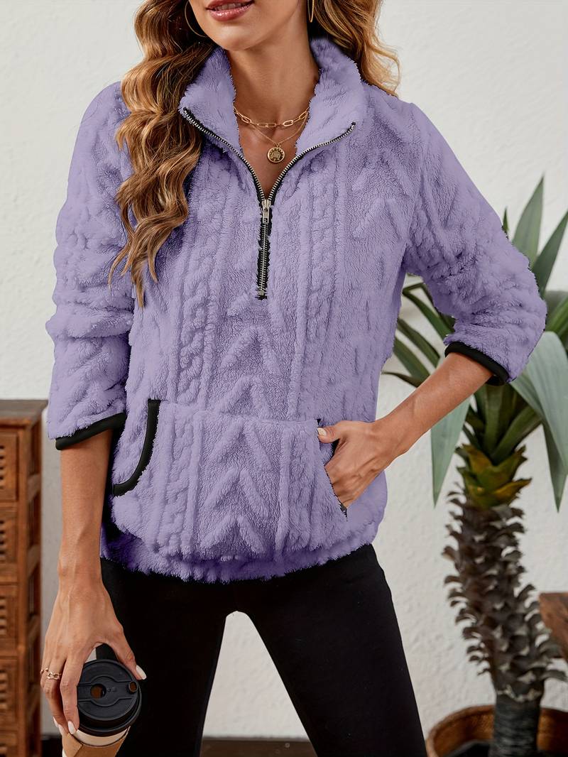 Naama - Half Zip Sweater with Pocket