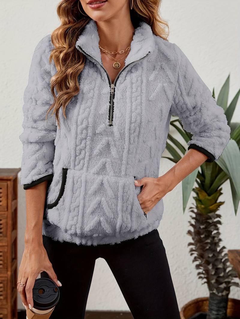 Naama - Half Zip Sweater with Pocket