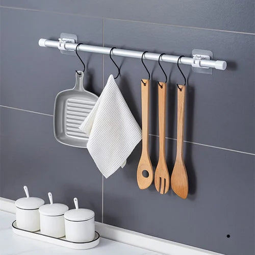 Nail-free Adjustable Curtain Rod Holders (Set of 4)