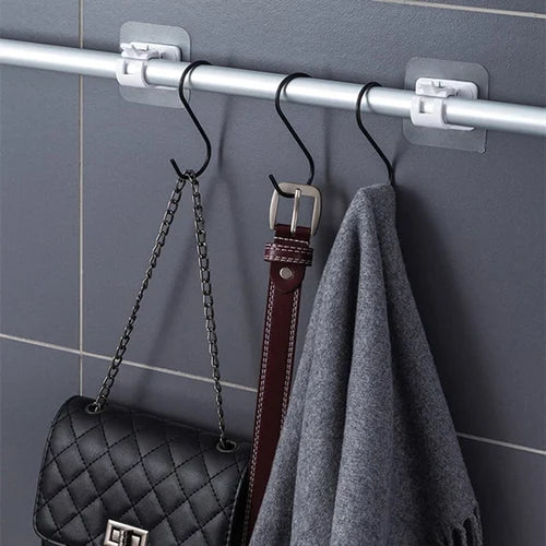Nail-free Adjustable Curtain Rod Holders (Set of 4)