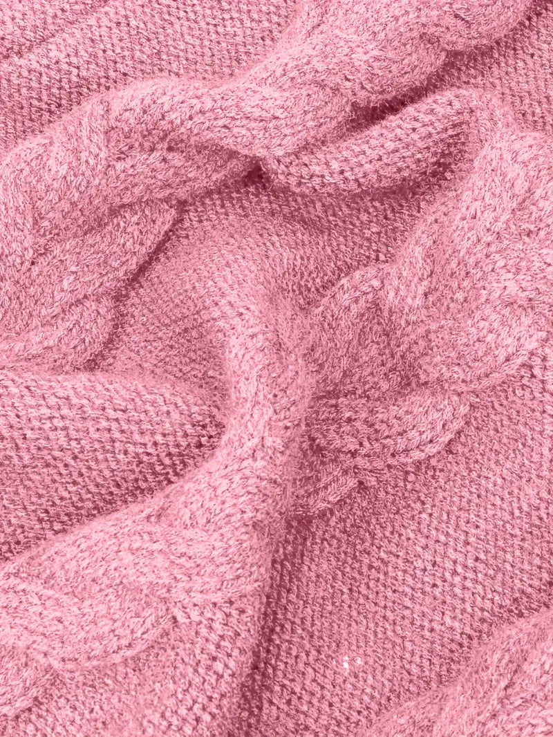 Narda - Chunky Knit Turtleneck Dress