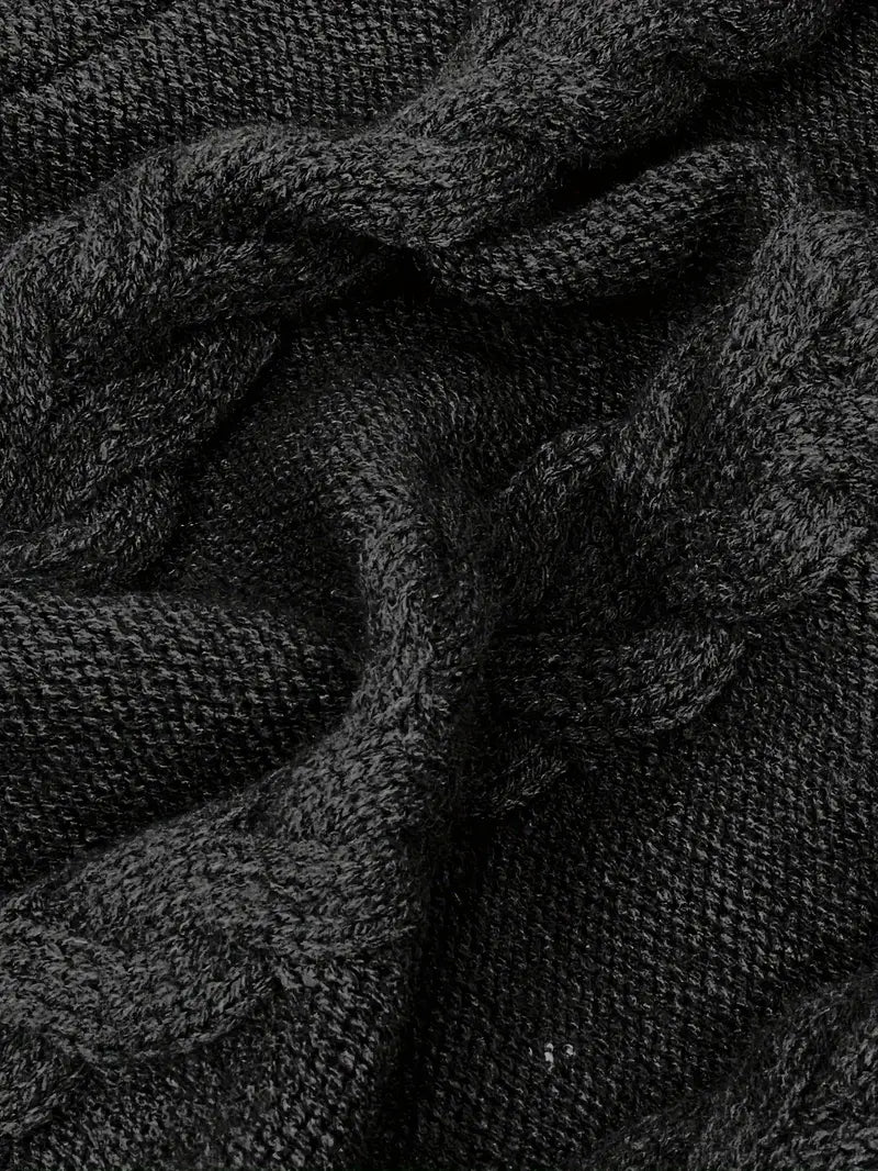 Narda - Chunky Knit Turtleneck Dress