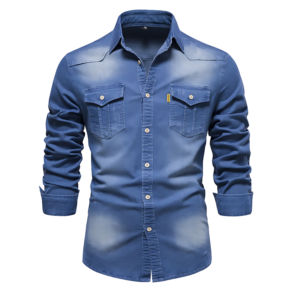 Nathanial – Cotton Denim Shirt