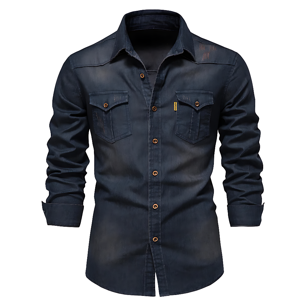 Nathanial – Cotton Denim Shirt