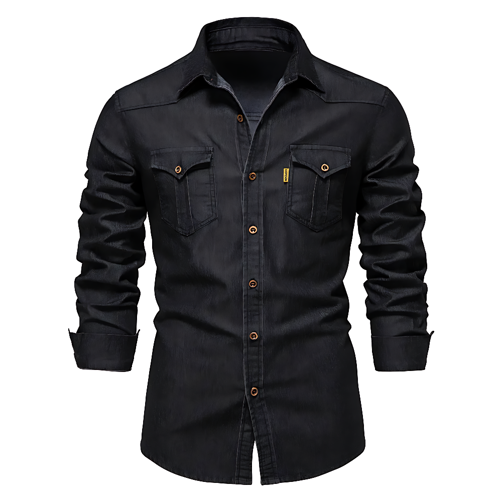 Nathanial – Cotton Denim Shirt