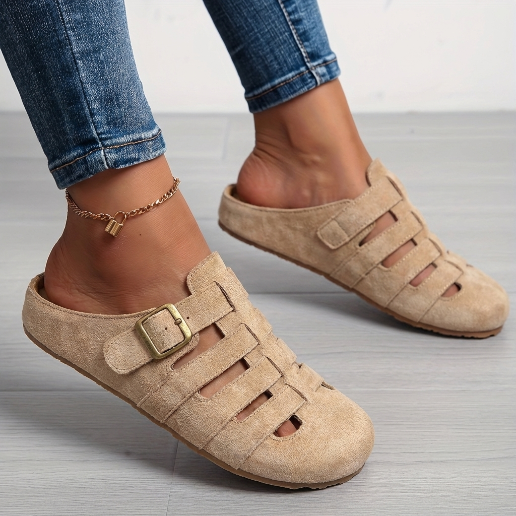 Natiy – Comfortable Suede House Slipper Sandals
